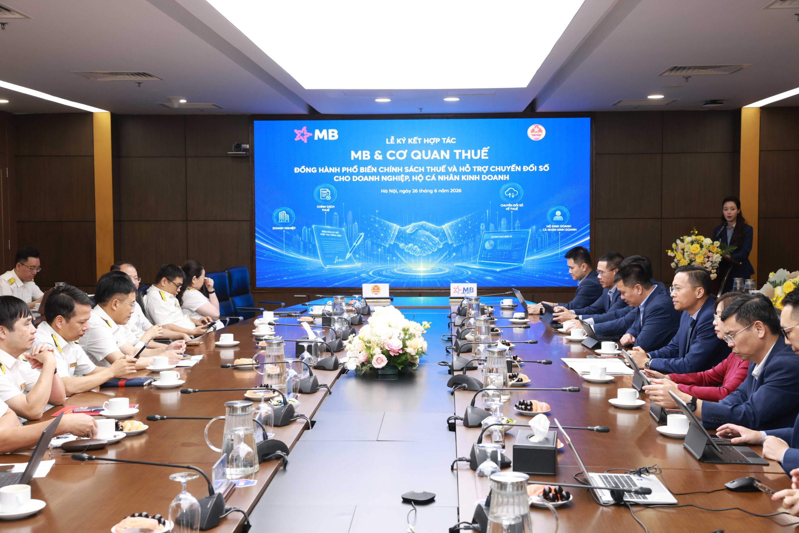 MB hoàn tất hợp tác với 33 Thuế địa phương, mở rộng hỗ trợ doanh nghiệp và hộ kinh doanh