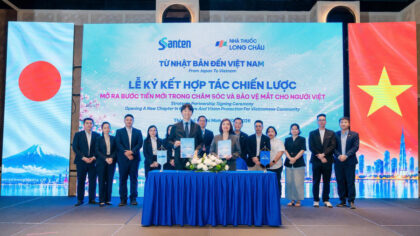 Long Châu và Santen thắt chặt cam kết đồng hành bền bỉ vì cộng đồng.