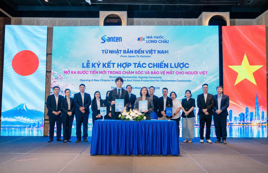 Long Châu và Santen thắt chặt cam kết đồng hành bền bỉ vì cộng đồng.