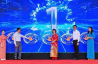 Các đại biểu thực hiện nghi thức khởi động Tuần lễ hưởng ứng học tập suốt đời năm 2026. Ảnh: BCB